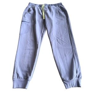 FIGS Zamora Jogger Scrub Pants Blue Gray Technical Collection Large W18SW2005